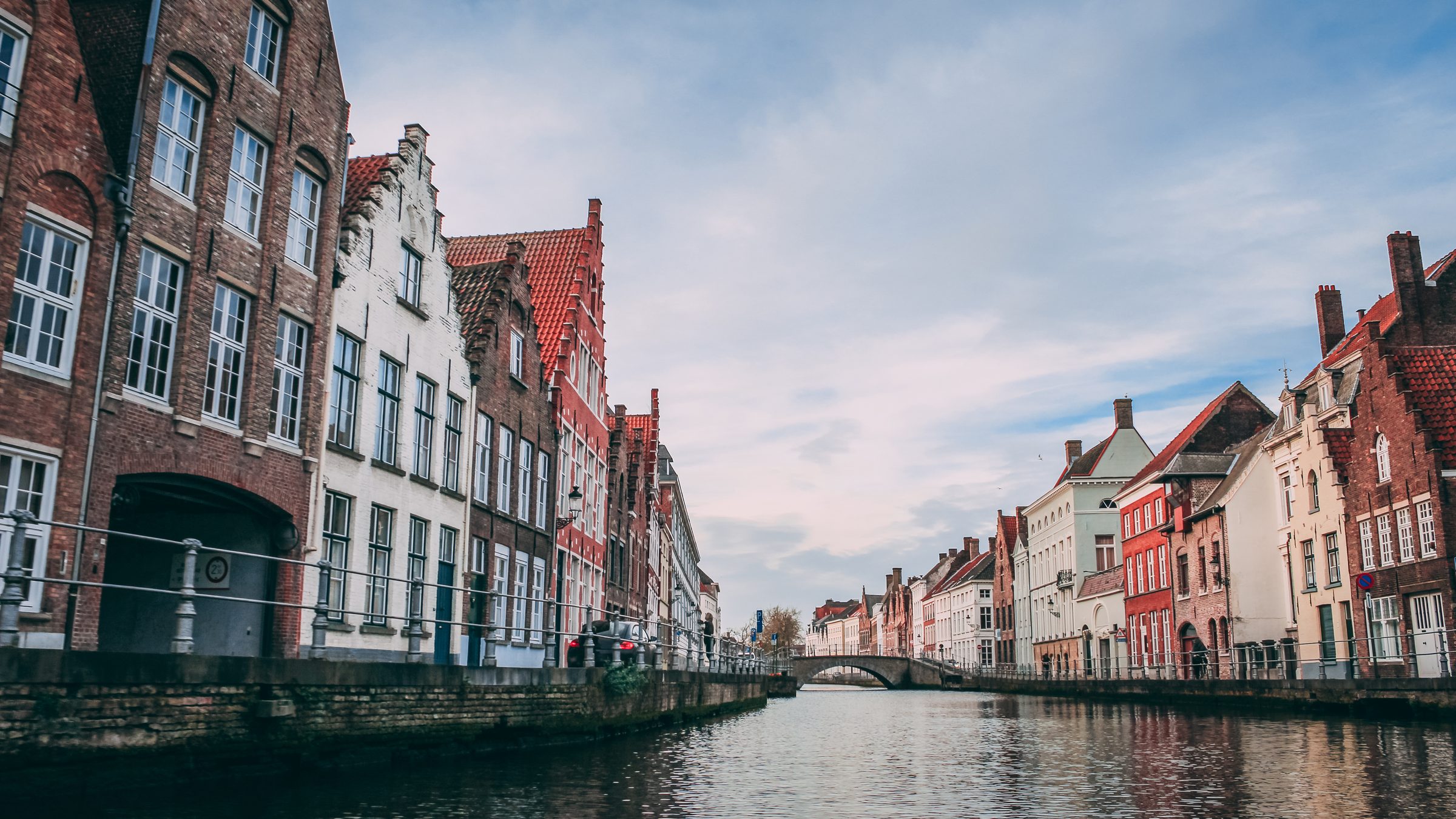 Canal houses along the water